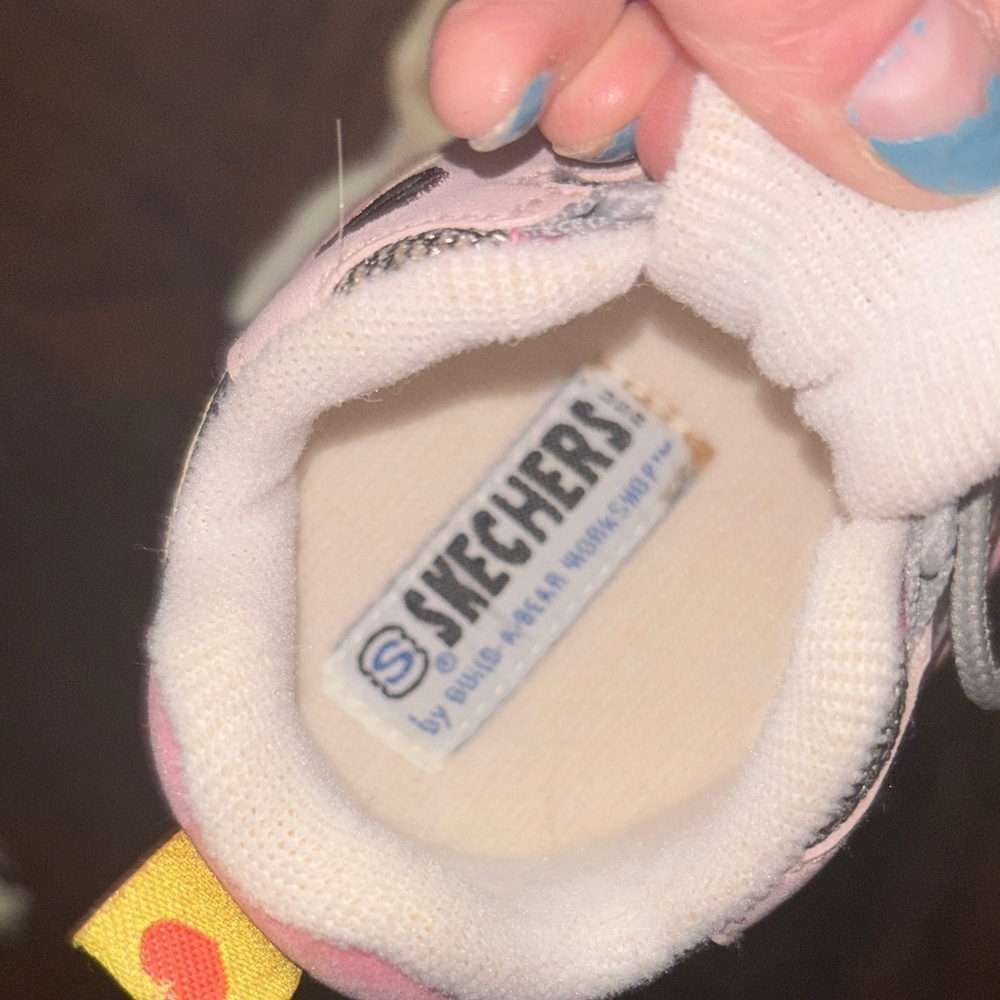 Vintage build a bear Skechers Pink and Gray build a bear Sneakers and socks - Picture 7 of 7